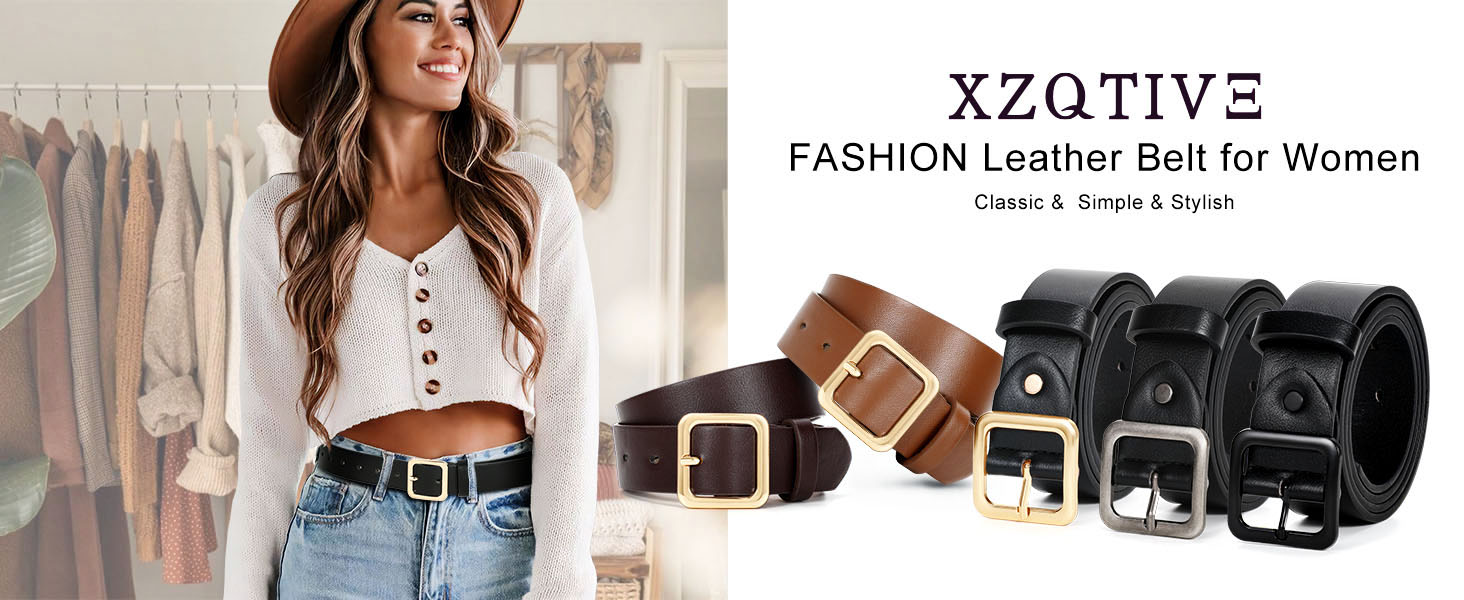 5927 Leather Belts For Women, Womens Jeans, Fashion Black Buy Black Ladies Belts For Jeans 3.0 Cm Genuine Leather main image 2