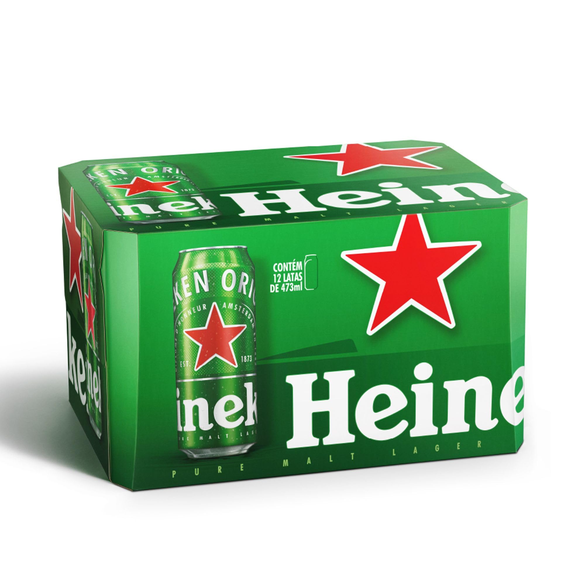 Heineken Cerveja Lata 473ml Pack 12 Unidades