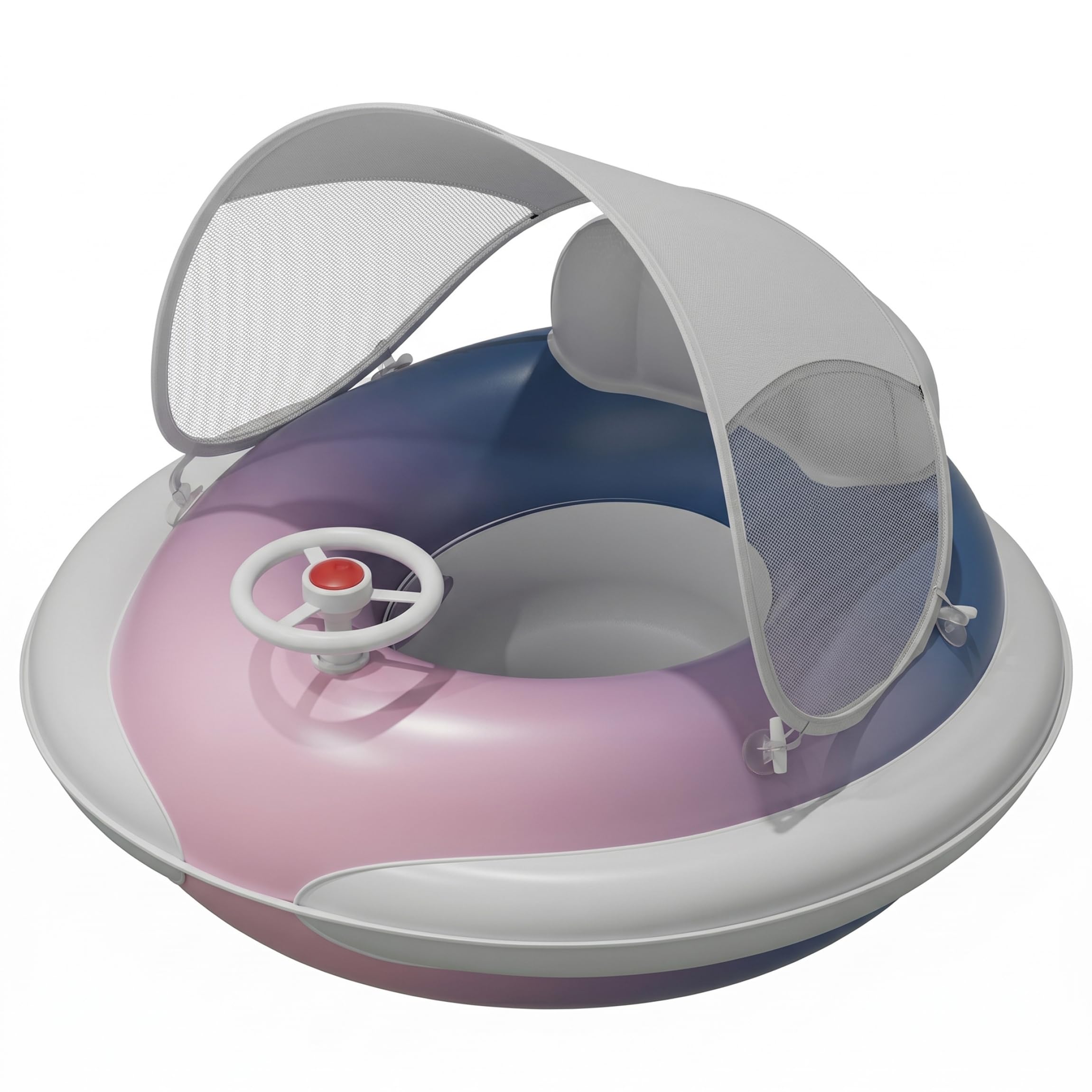 Bouée de natation pour bébé anti-basculement à gonflage rapide
