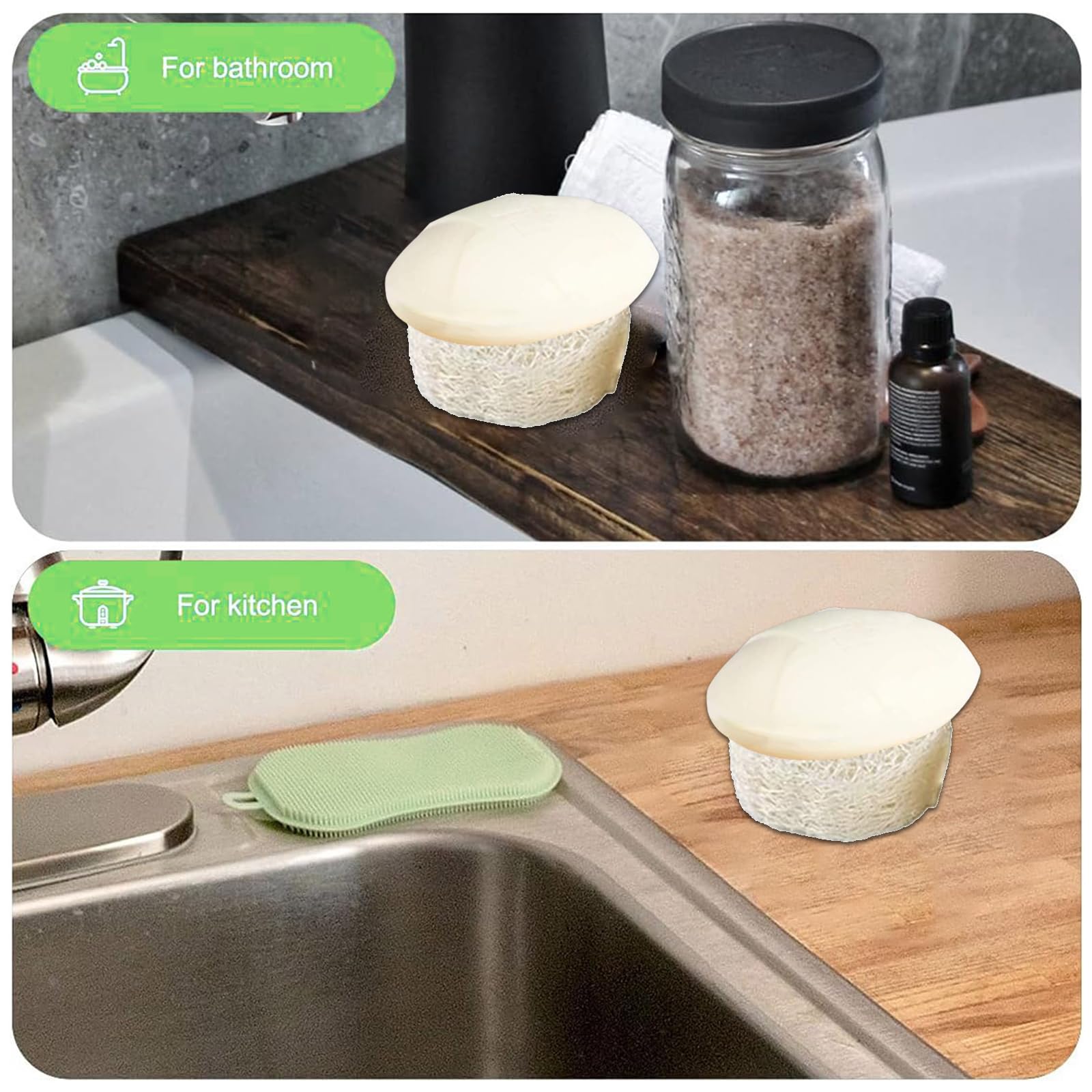 Porte Savon Antidérapant Luffa Porte Savon luffa Porte Savon Écologique