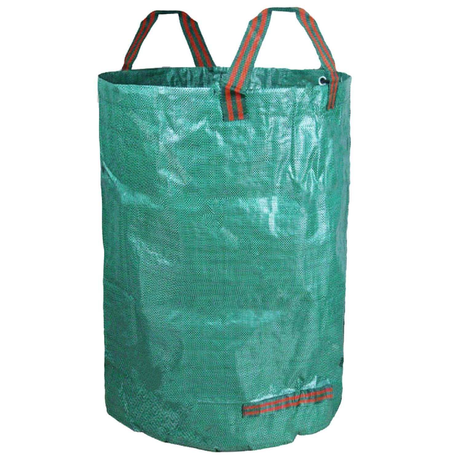 Parlex 270L Large Garden Waste Bag (D67cm, H76cm), Waterproof Rubbish Refuse Sack With Handles, Tearproof Leaf Grass Cuttings Bag