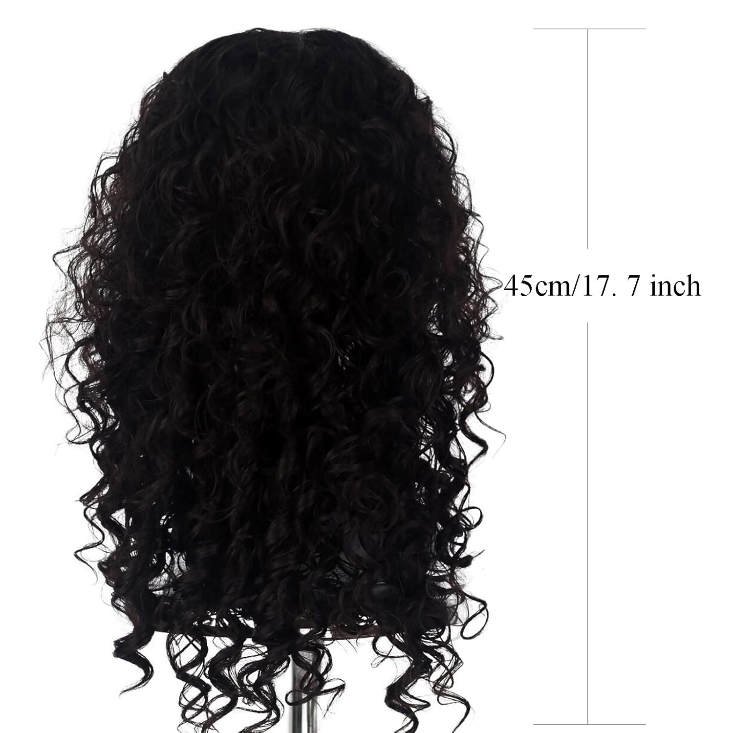 Yan Dream Man Medium Long Curly Dark Brown Wig for Men Movie Cosplay Costume Halloween Wig Adult - Image 2