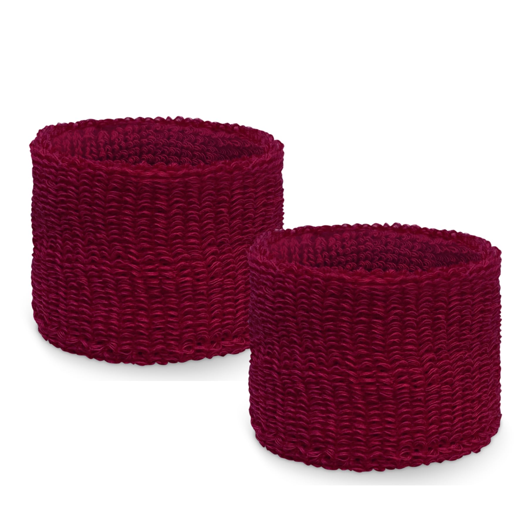 Couver Unisex Youth Kids Cotton Terry Wrist Bands / Wristbands for Event use (1 Pair), Maroon