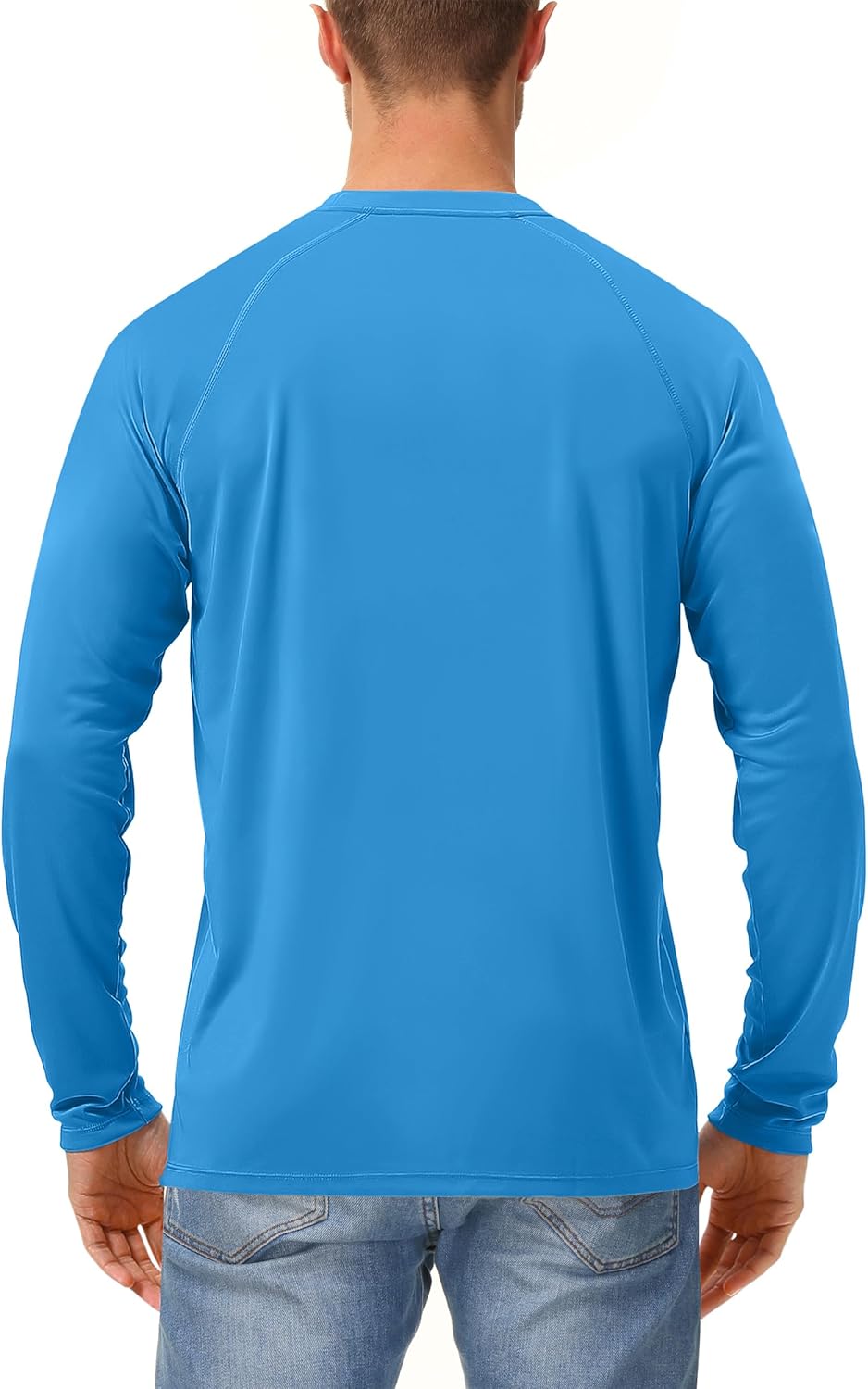 isnowood Sun Protection Shirts for Men, UPF 50+ Long Sleeve, UV Quick Dry Rash Guard Swim Shirt for Fishing Hiking Running - Image 2