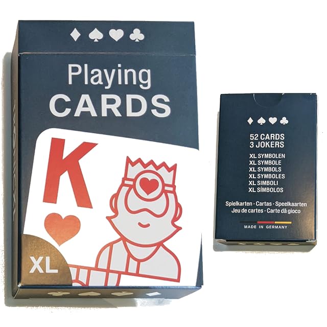 Foto 6 de 6 de TronicXL Juego de 2 Cartas de con Grandes Caracteres XL XXL para Personas Mayores y Personas con discapacidad…