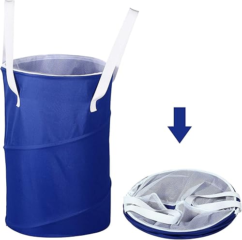 Miniatura 3 de BAGAIL Cesta plegable para la colada, gran capacidad, con cierre de cordón y asas