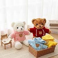 Vista 7 de Junkin 5 piezas de ropa para muñeco de oso, accesorios de ropa para animales de peluche de algodón, juguete de peluche suave, suéter para oso