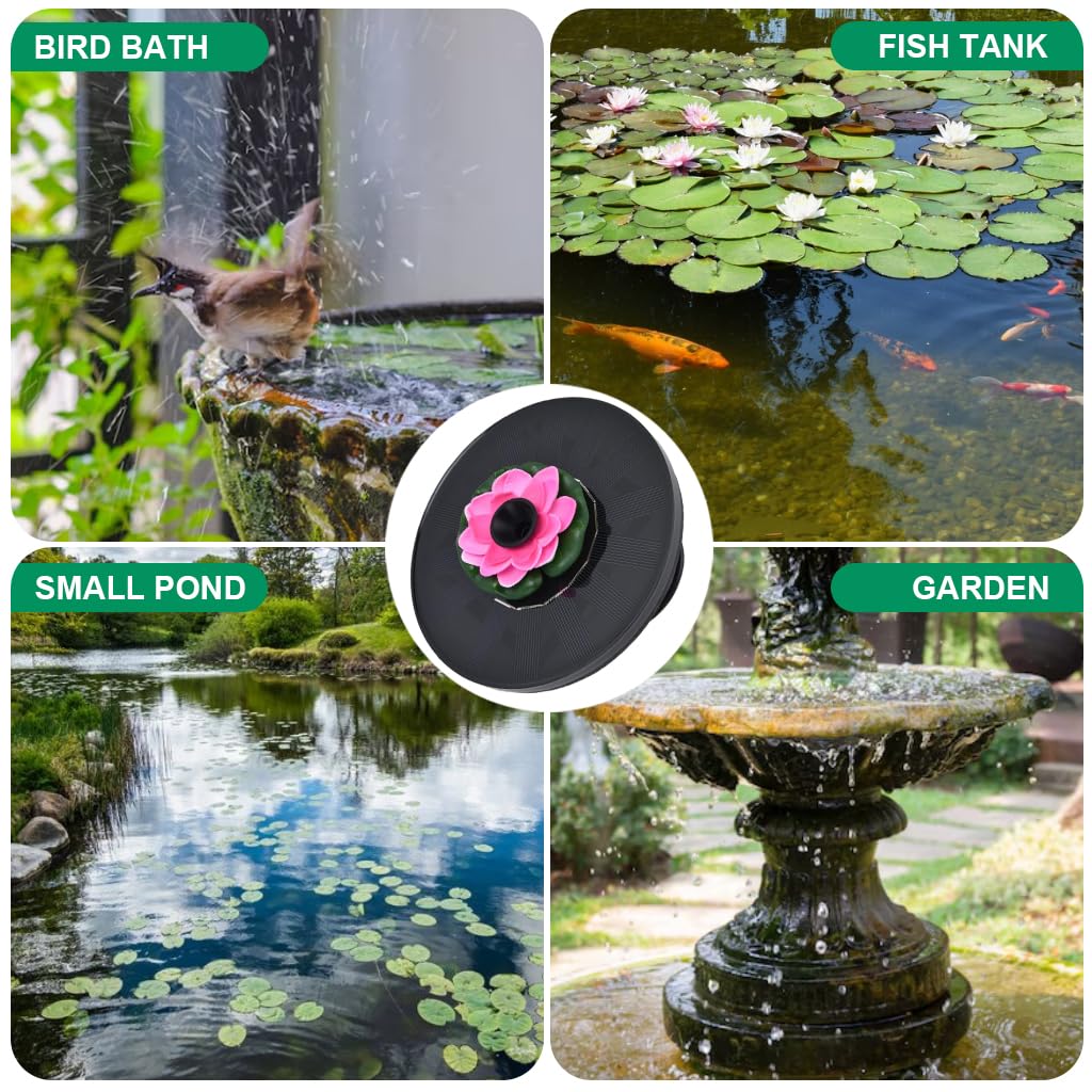 Zibuyu Solar Fountain - Garden Water Feature -6