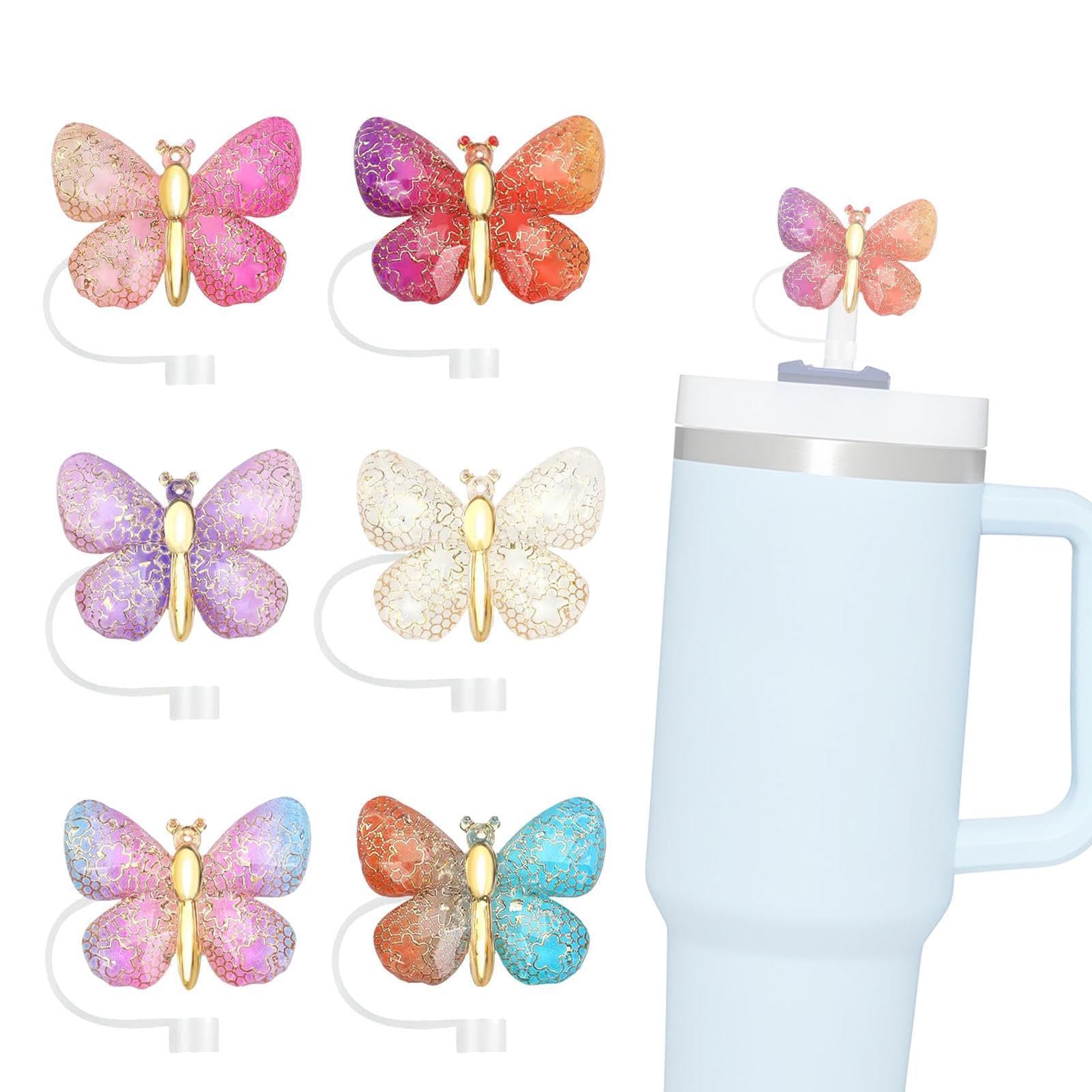 Generic 6x Straw Cover Caps Cup Accessories, Reusable Cute for 10mm Water Cup Covers,