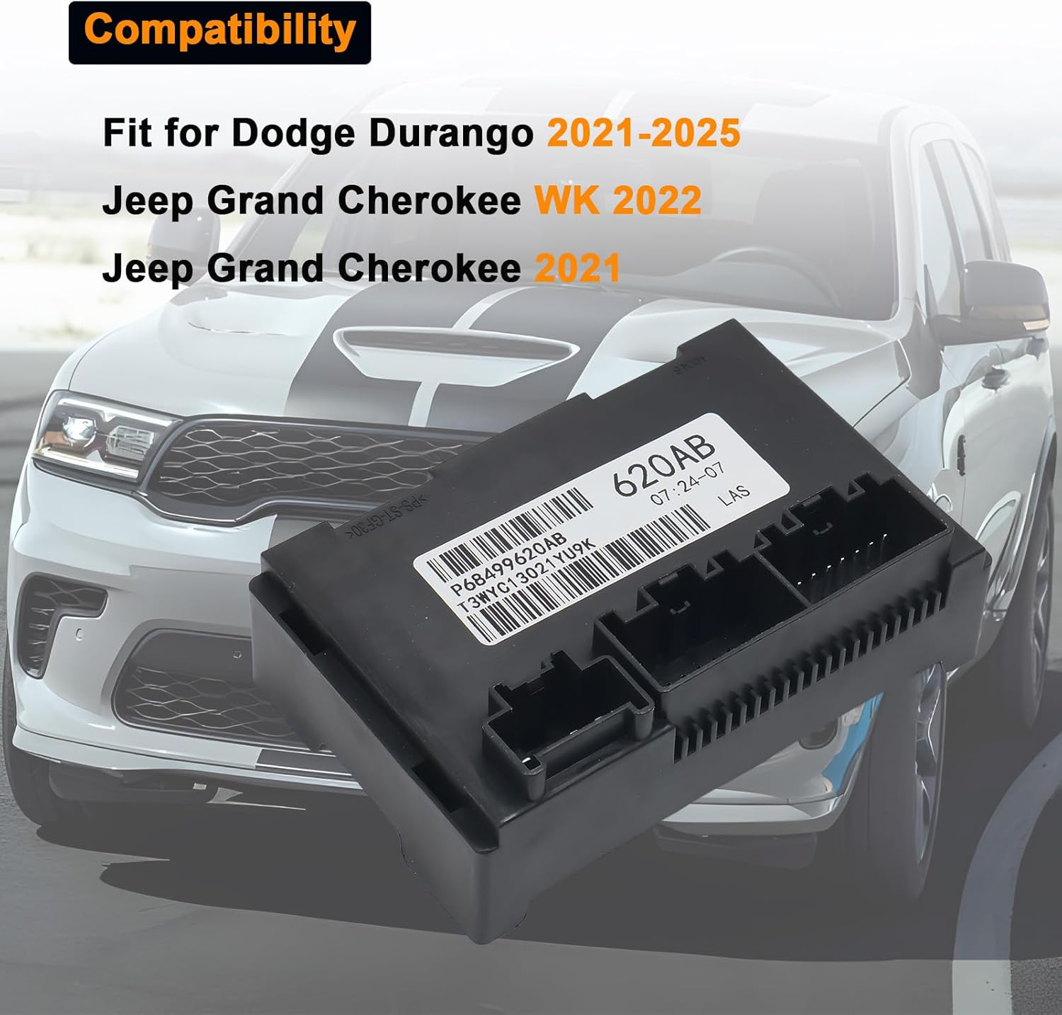 68499620AB 68499620AA Transfer Case Control Module Compatible with Dodge Durango 2025-2021 Jeep Grand Cherokee WK 2022 Jeep Grand Cherokee 2021