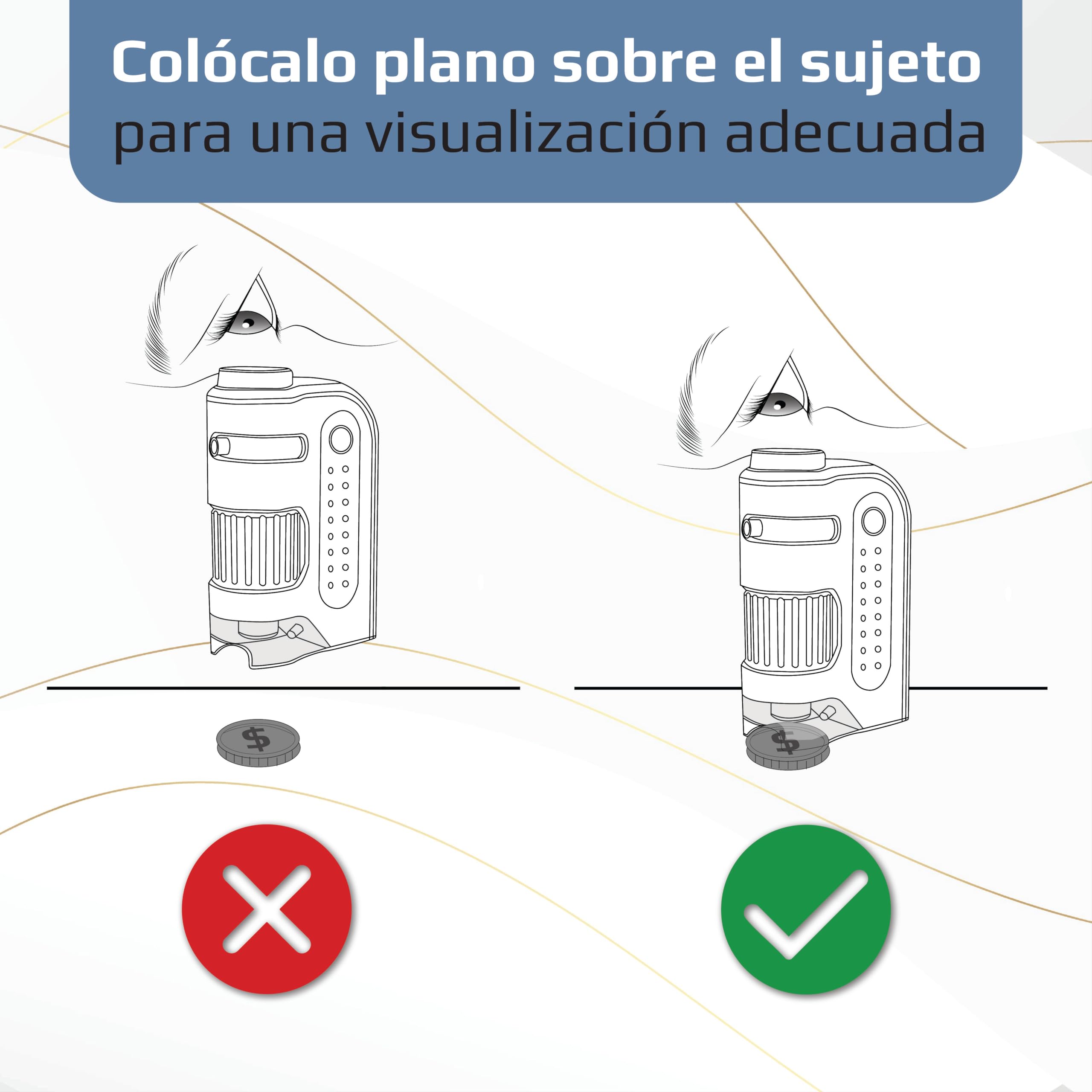 Microscopio Carson MicroBrite Plus 60x -120x aumento con illuminación LED microscopio de bolsillo – gris (Pack de 4)