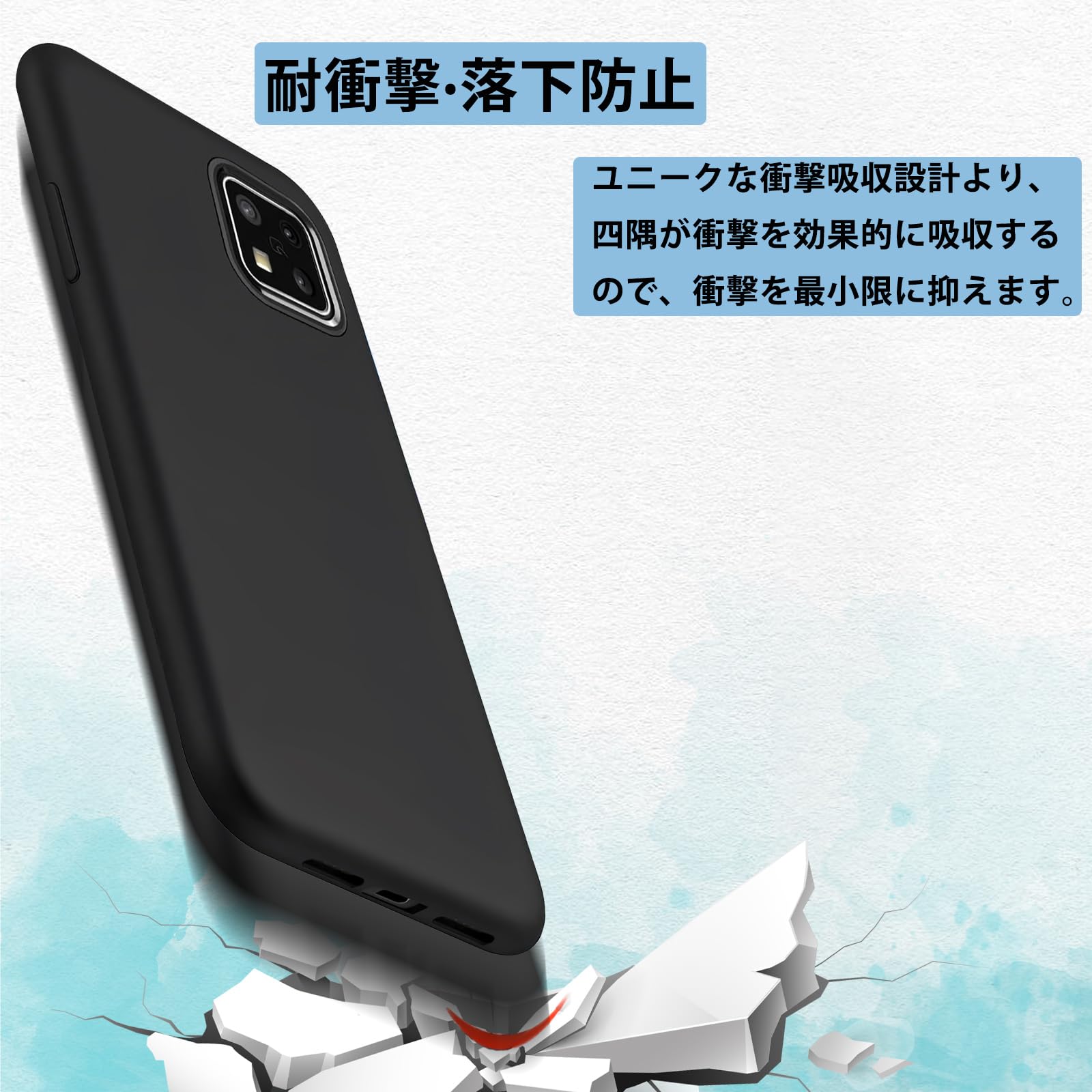 Amazon.co.jp: Xiaomi Redmi 12 5G ケース ブラック 耐衝撃 落下防止