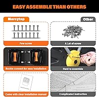 Vista 4 de Vaso de compost, fácil de montar y eficiente, contenedor de abono para exteriores, 45 galones170 litros, compostador giratorio de doble cámara