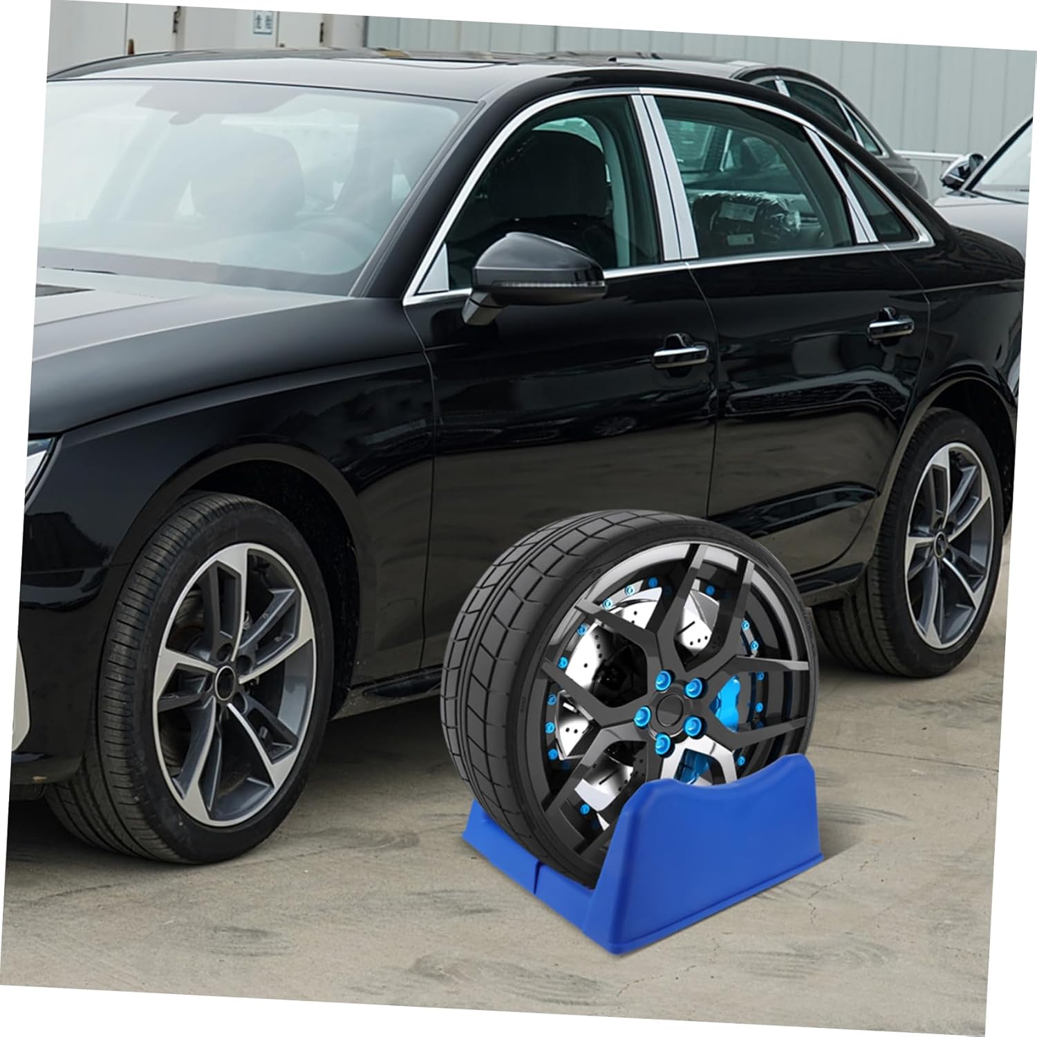 Cabilock Tire Display Rack Stand for Home and Garage Stable Tire Storage Holder with Minimalist Design Easy Installation for Wheel Hubs for Auto Shops and Seasonal Use