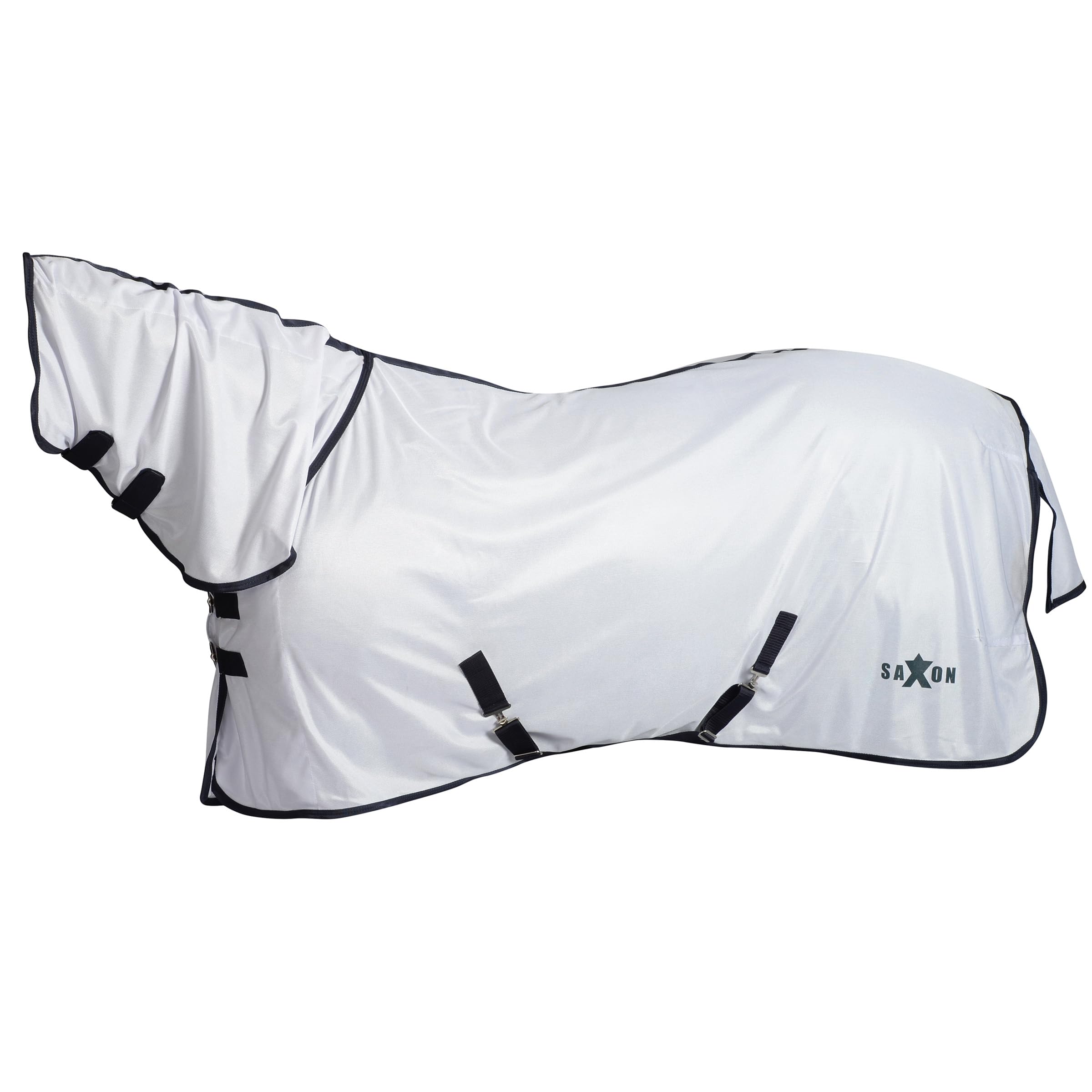Saxon Mesh Combo Neck, White/Navy, 6'9