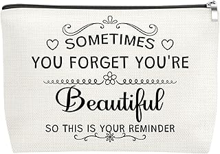 Mxrymvu Motivational Gifts for Women Makeup Bag Inspirational Gift for Mom Wife Sister Daughter Niece Cosmetic Bag Encouragement Cheer Up Gifts for Graduation Birthday Christmas Travel Toiletry Bags