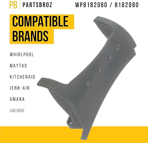 Miniatura 2 de WP8182080 8182080 - Manija de puerta compatible con lavadora Whirlpool, sustituye a AP6011757 1017610 PS11744956 Reemplazo ultra duradero