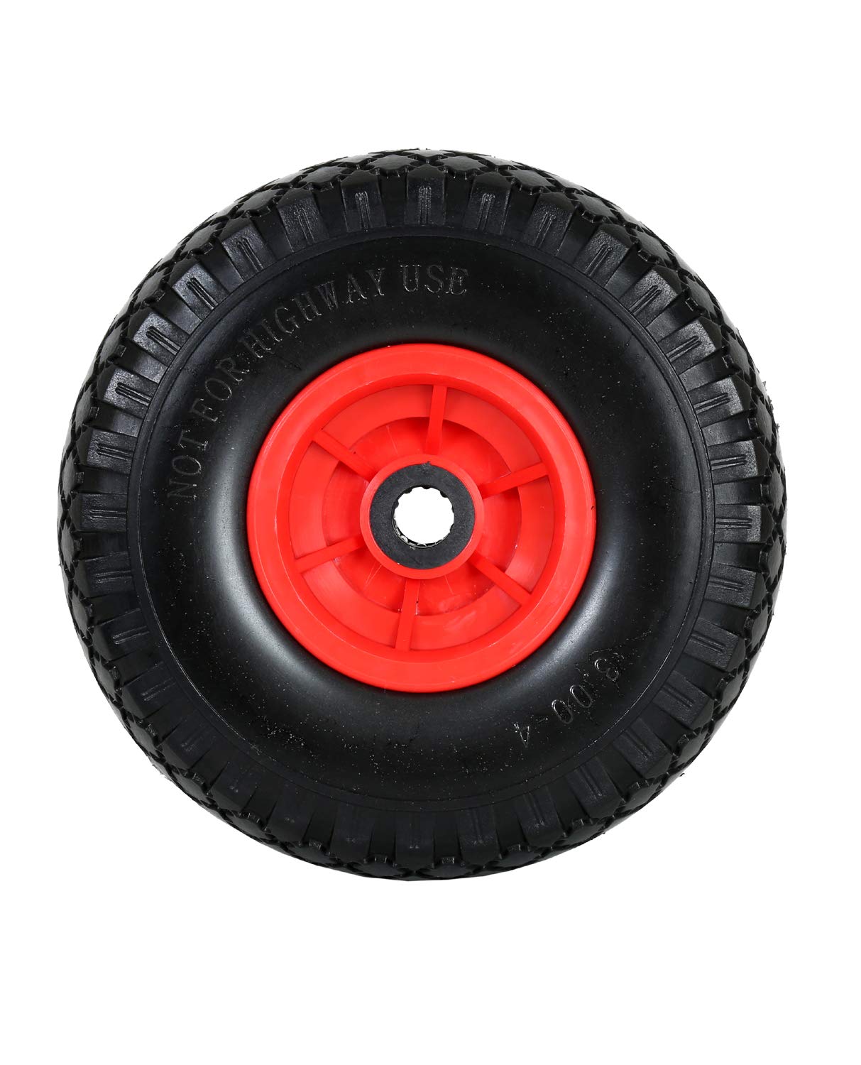 Frosal PU 20 mm / 60 mm Nabe Rad Bollerwagen + Radbefestigung Sackkarre Ersatzrad Vollgummi pannensicher (2 Stück)