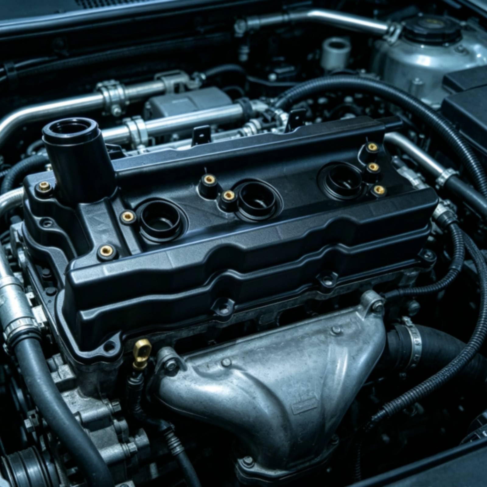 Coperchio Valvole Motore Diretta Sostituzione Coperchio Punterie con Raccordi Facile da Instre Ricambio per Meccanici, Autoriparatori, Officina