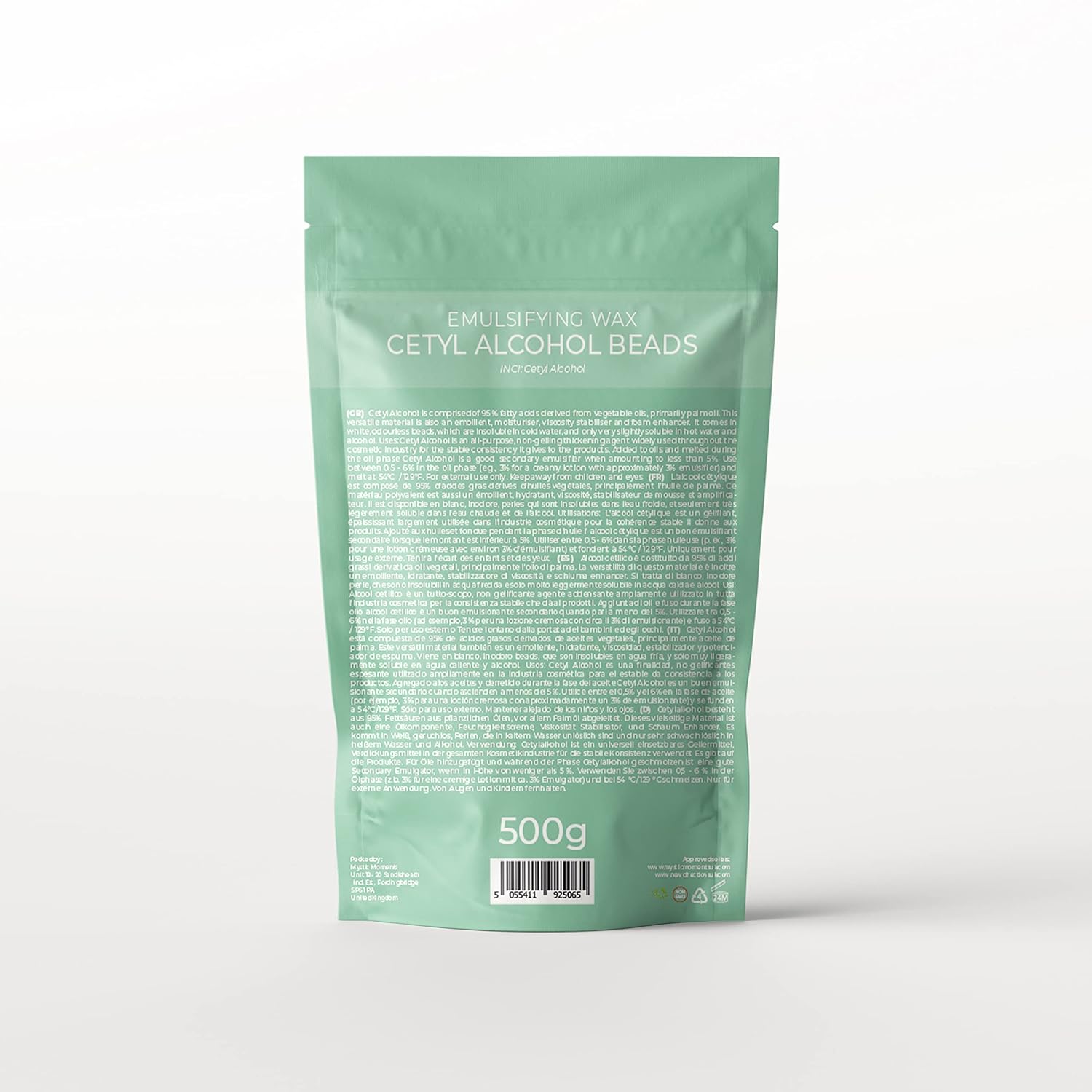 Mystic Moments Cetyl Alcohol Wax Beads 500g