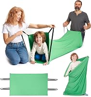 ODOXIA Szenzoros Alagút Gyerekeknek - Zöld Lycra Érzékelő Cső Autizmussal Élőknek - Fejlesztő Játék Kompressziós Terápiához 300x70 cm 1