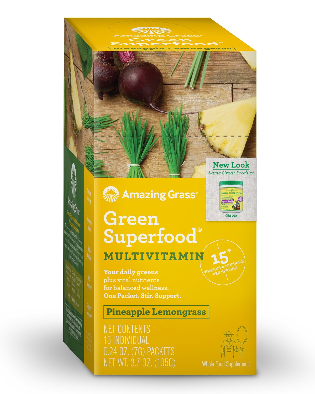 Amazing Grass Green Superfood Multivitamin, Pineapple