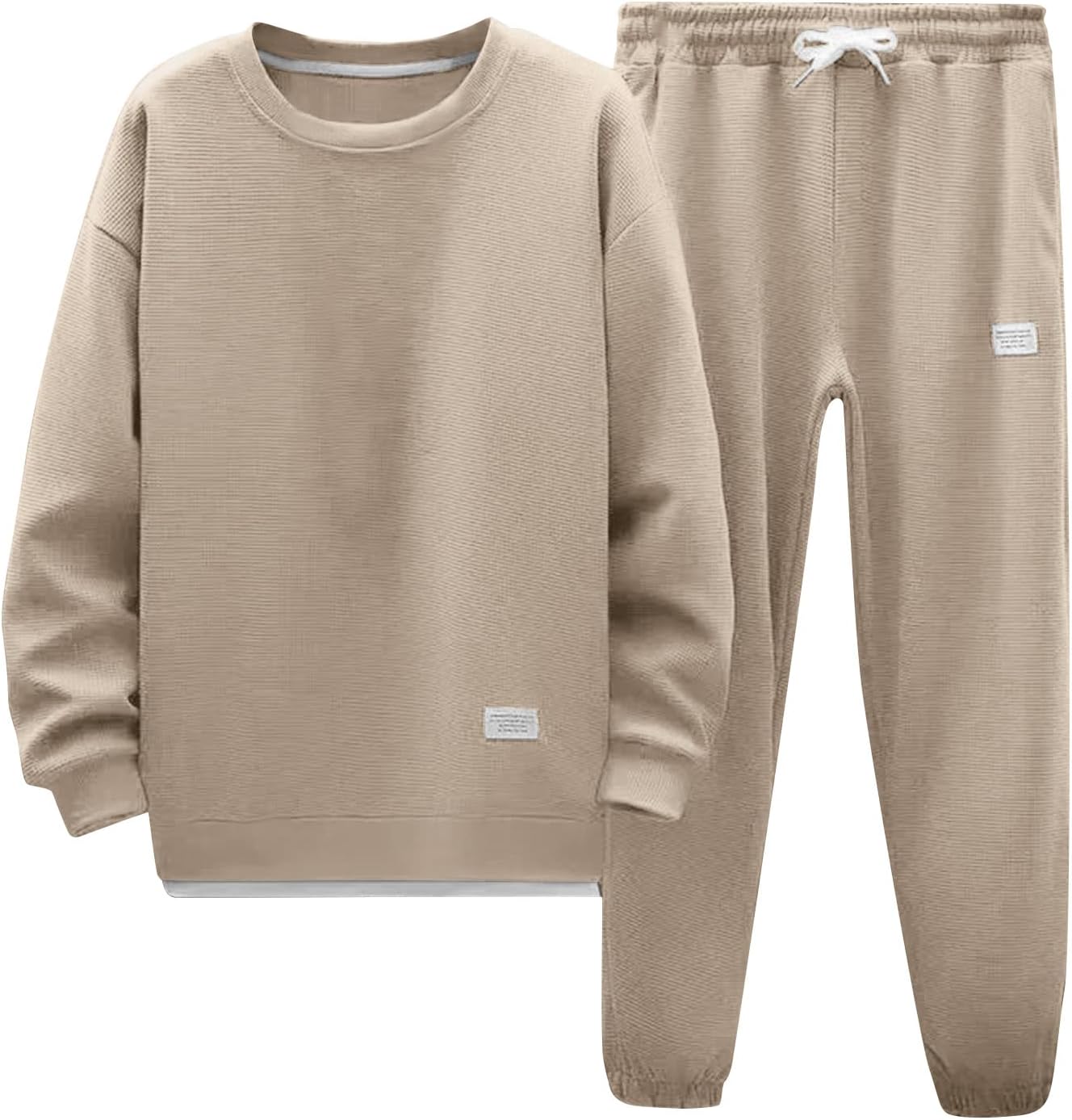 2 Pcs Track Suits for Men Set Drawing Athletic Long Sleeve Big and Tall Warm Men Sweatsuits Sets