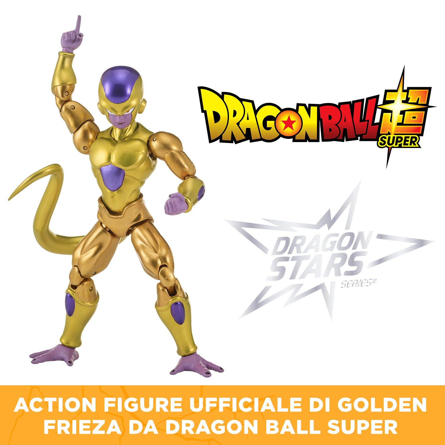 BANDAI - Dragon Ball Super - Figurina Dragon Stars 17 cm - Golden Freezer - Licenza ufficiale Dragon Ball - Figurina articolata Freezer - Giocattolo per bambini 4 anni e + - 35993