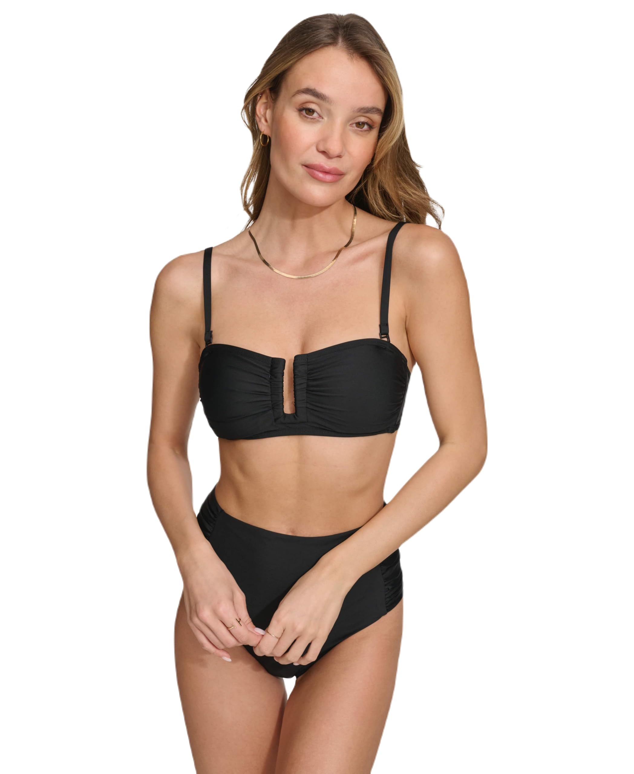 DKNY Strapless Bikini Top Bathing Suit Parte Superior de Bikini Mujer