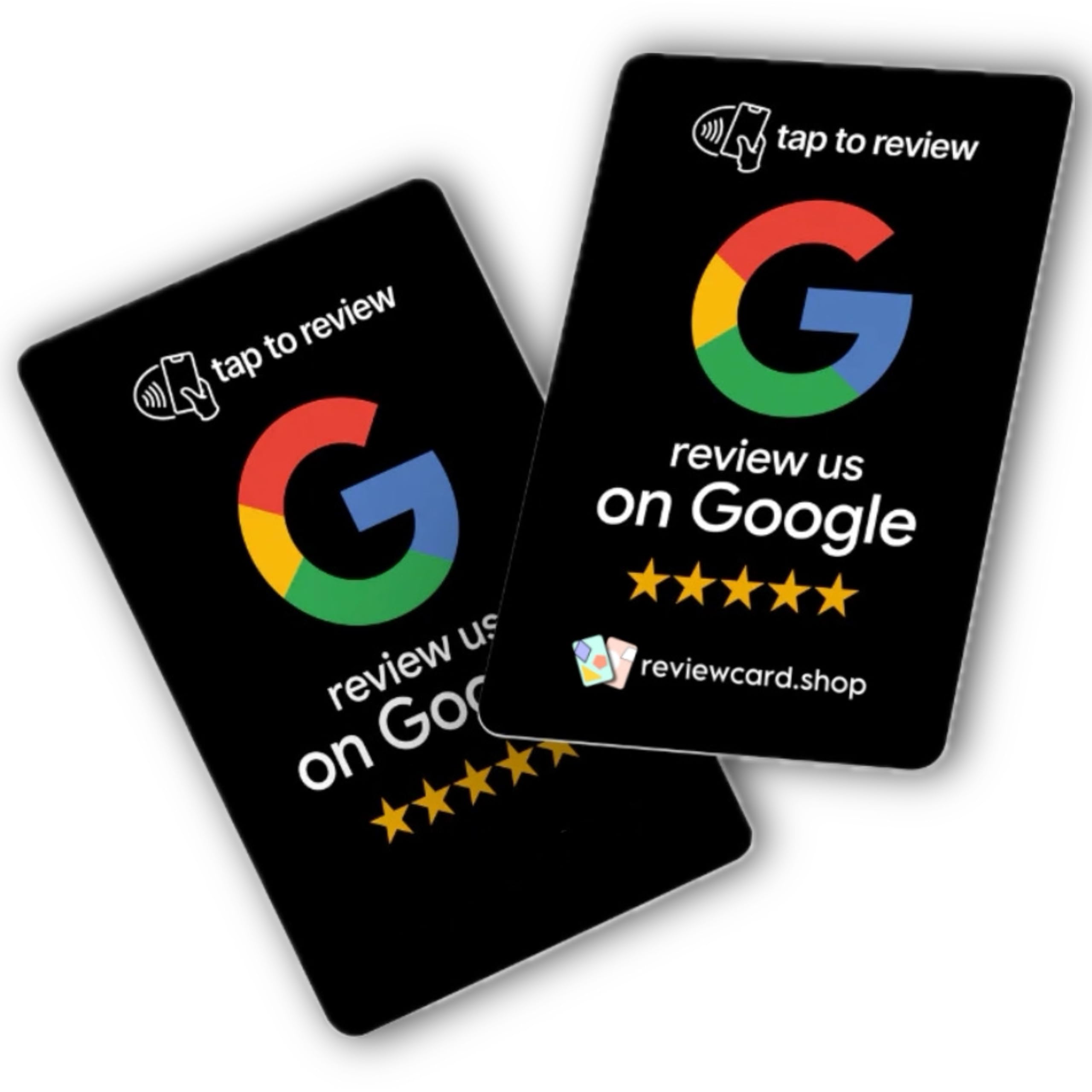 Review Card | NFC Google Review Card - Boost your sales and rank at the top of the search. (Black, Regular) — image 1