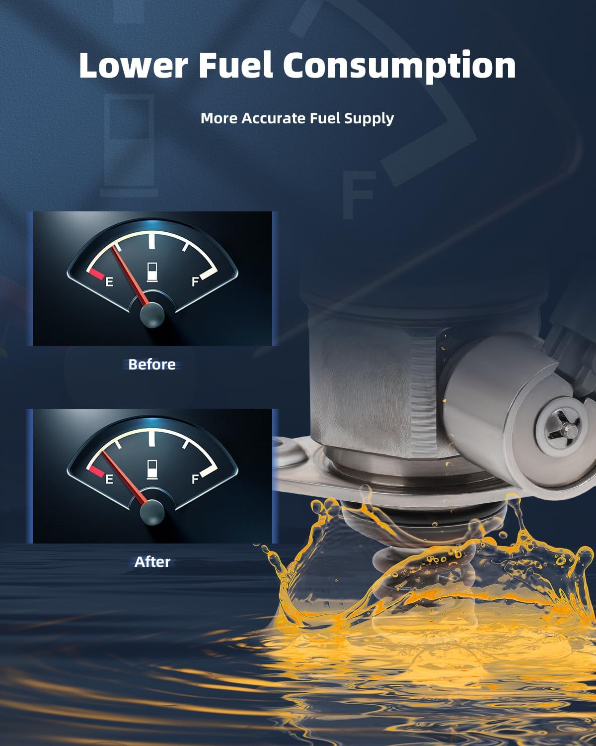 Electric Fuel Pump, High Pressure Fuel Pump for Chevy Equinox 2.4L 2012-2014; for GMC Terrain 2.4L 2012-2017