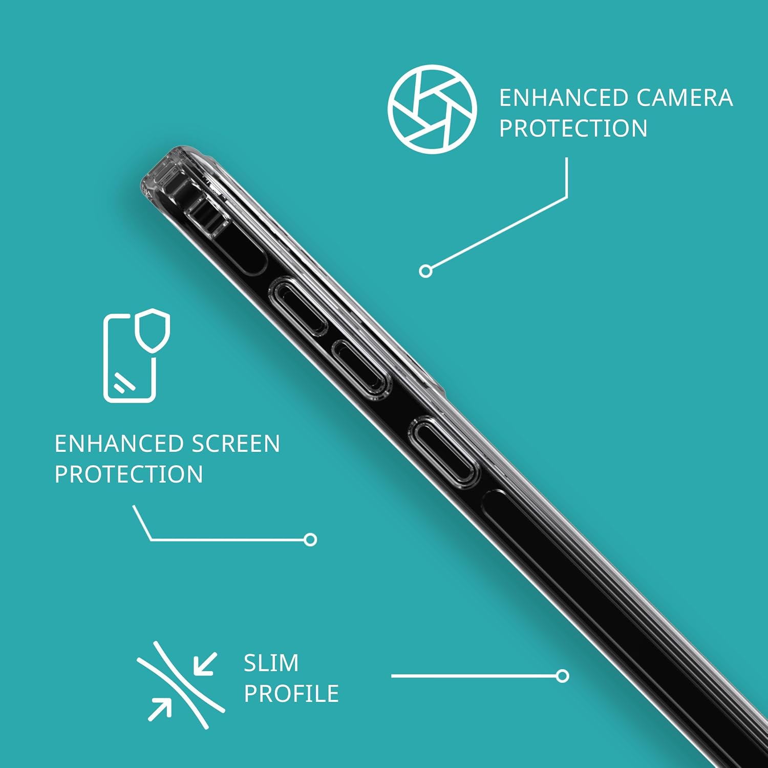 Tech21 Evo Clear for Samsung S24 - Clear