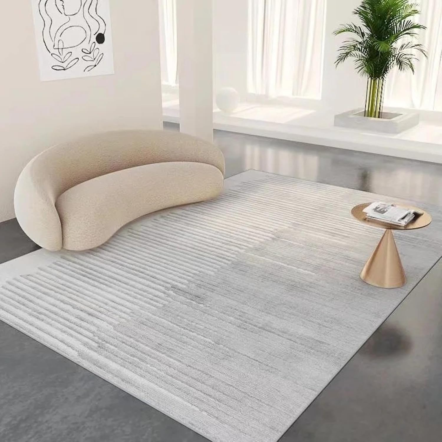 Living Room Large Area Rug Soft Comfortable Bedroom Decor Carpets Sofa Table Mat Washable Lounge(60x90cm/lint free-13)