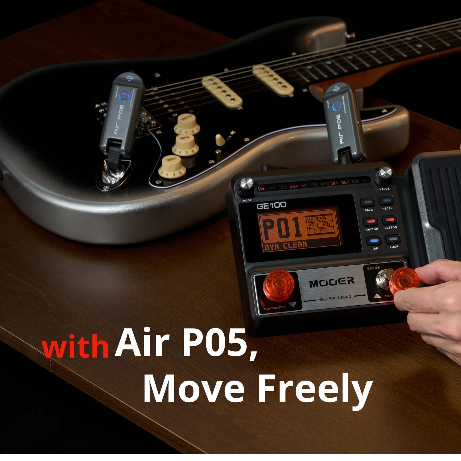 Amazon.com: MOOER GE100 Guitar Multi Effects Pedal with Air P05
