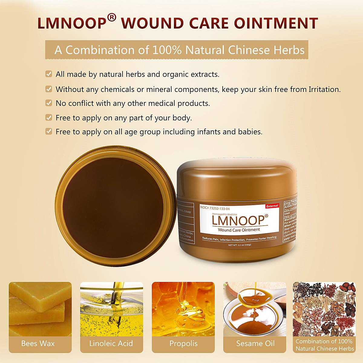LMNOOP® Bed Sore Cream Infection Protection Skin Healing Treatment