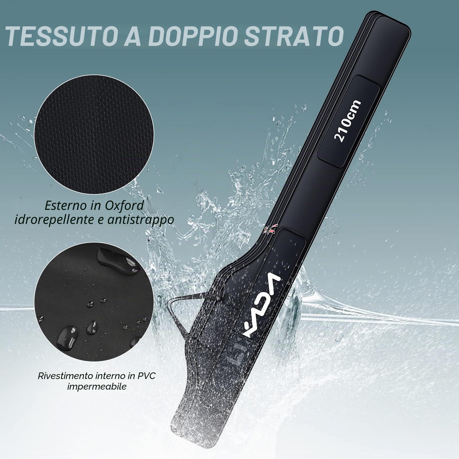 Borsa Da Pesca Portatile Pieghevole 190 Centimetri Canna Da Pesca Bobina Gear Tackle Strumento Carry Case Carrier Borsa Da Viaggio Sacchetto Di Immagazzinaggio