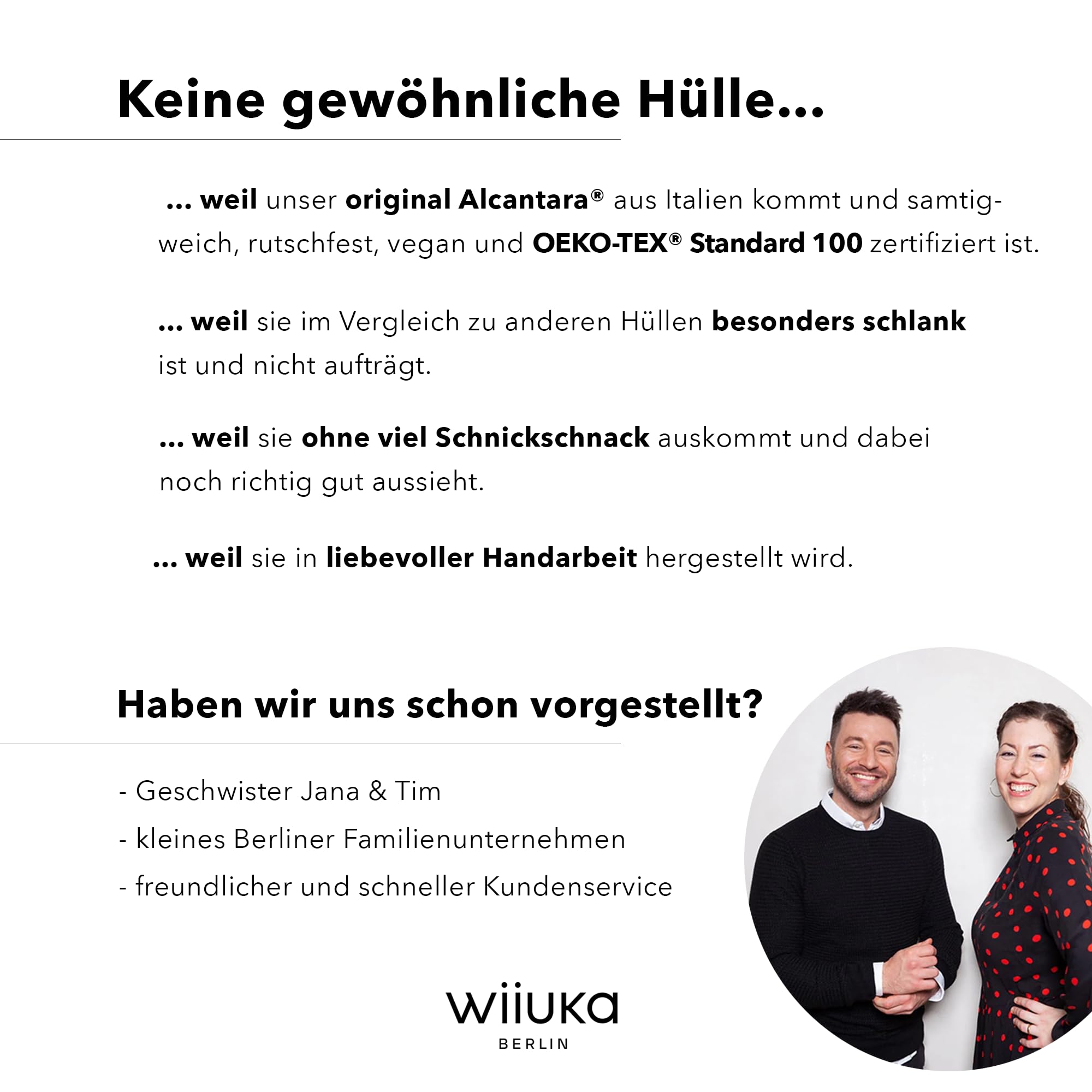 WIIUKA futerał na iPhone Air, oryginalna alcantara®, wykonany ręcznie, bardzo cienki, klasy premium etui na telefon, etui, Qi, alternatywa dla skóry, skiin alcantara, kolor mystery grey