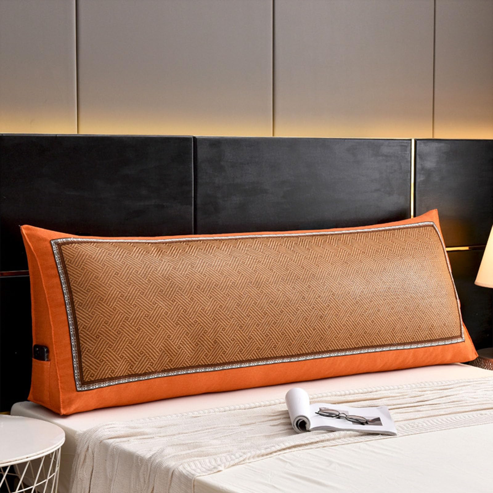 Coussin de tête de lit amovible grand dossier doux haut de gamme pour lit