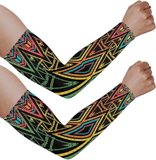 Mangas de braço com proteção solar UV para homens e mulheres, mangas de estame de diamante protegem os braços esportivos, mangas de braço com proteção solar e proteção UV, Diamante