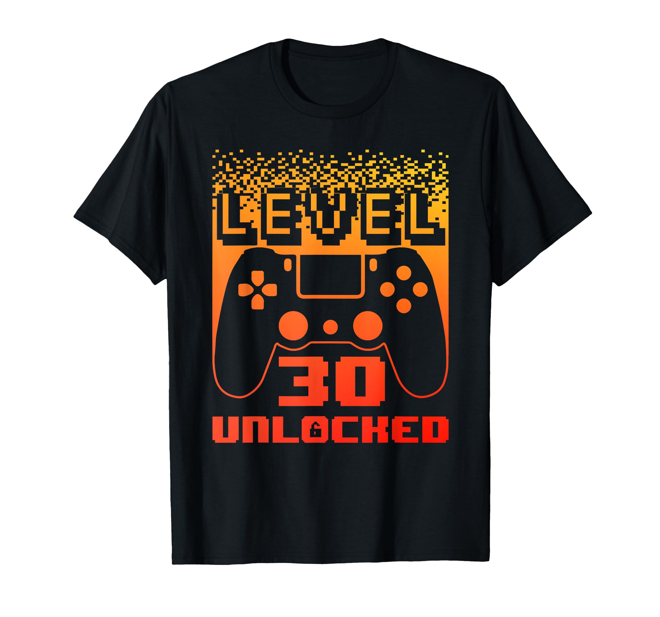 30th Birthday For Men Level 30 Unlocked Gamer 30 Year Old T-Shirt