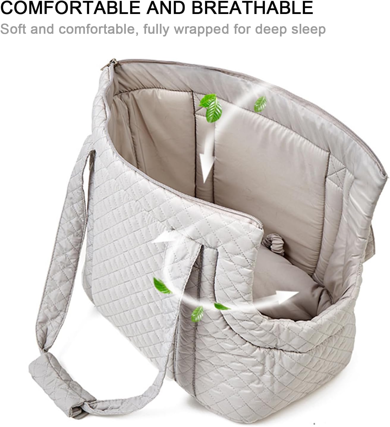 Pet Carrier Purse - Cotton Dog Carrier Bag Small Cat Purse | Winter Portable Dog with Pocket for Dogs Puppies Cats