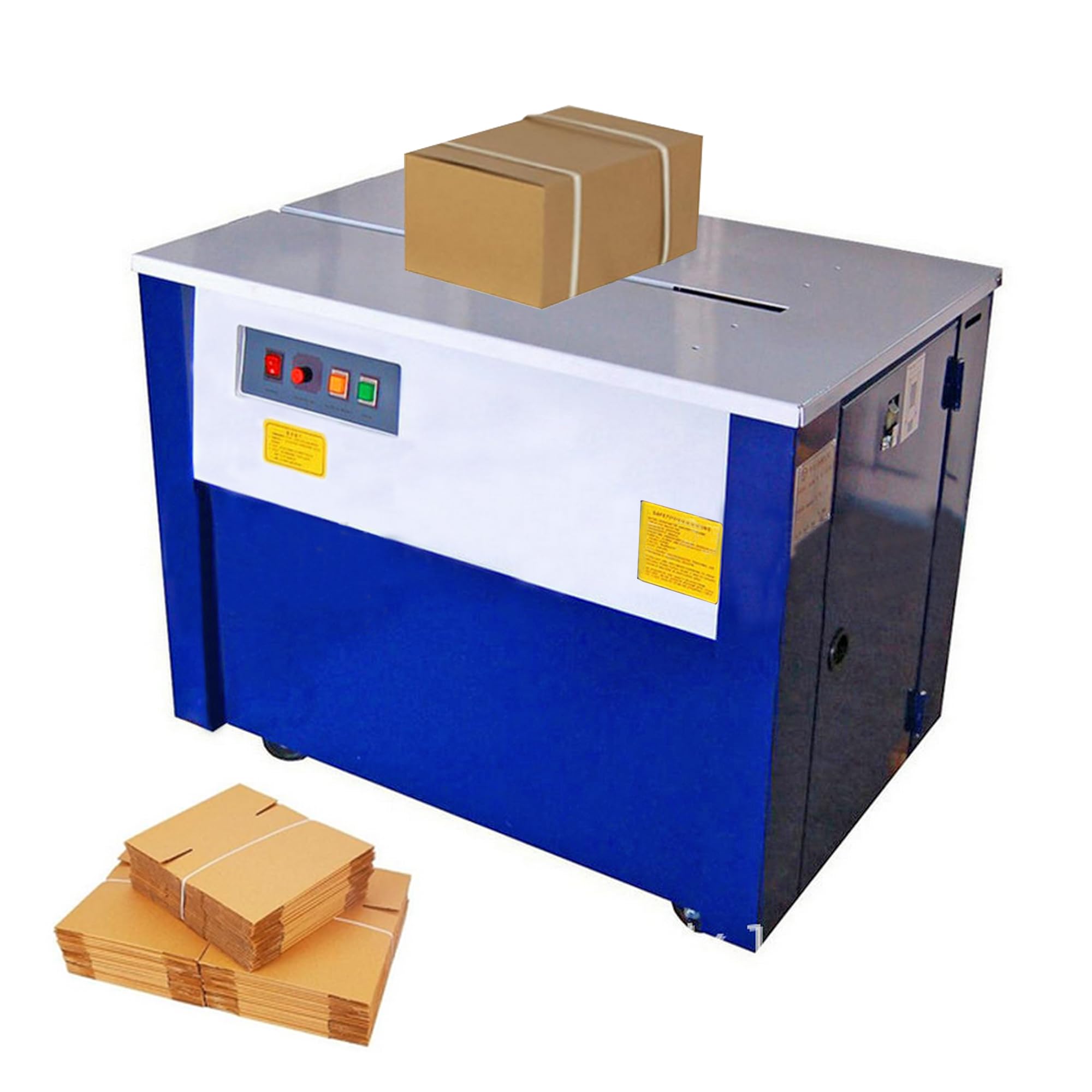 INTSUPERMAI Semi-Automatic Strapping Machine KZ-900 Top Strapping Machine Table Banding Machine Electric Strapping Machine for Banding 110V