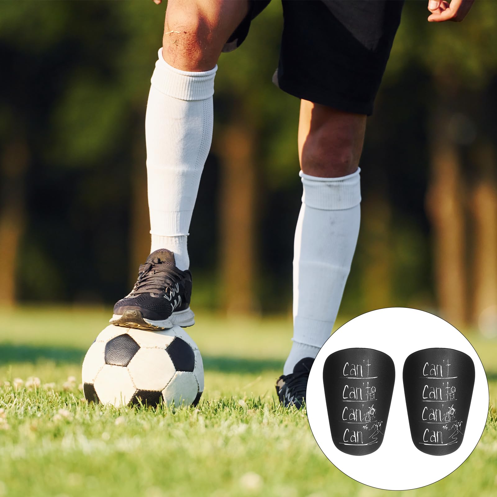 Tyqour 1pairs Mini Shin Guards 3.15 X 1.97in Small Shin Guards Soccer, Boys Soccer Shin Guards, Shin Pads Soccer, Light Comfortable Shin Gaurds, Shinguards for Teenagers Kids Boys Girls