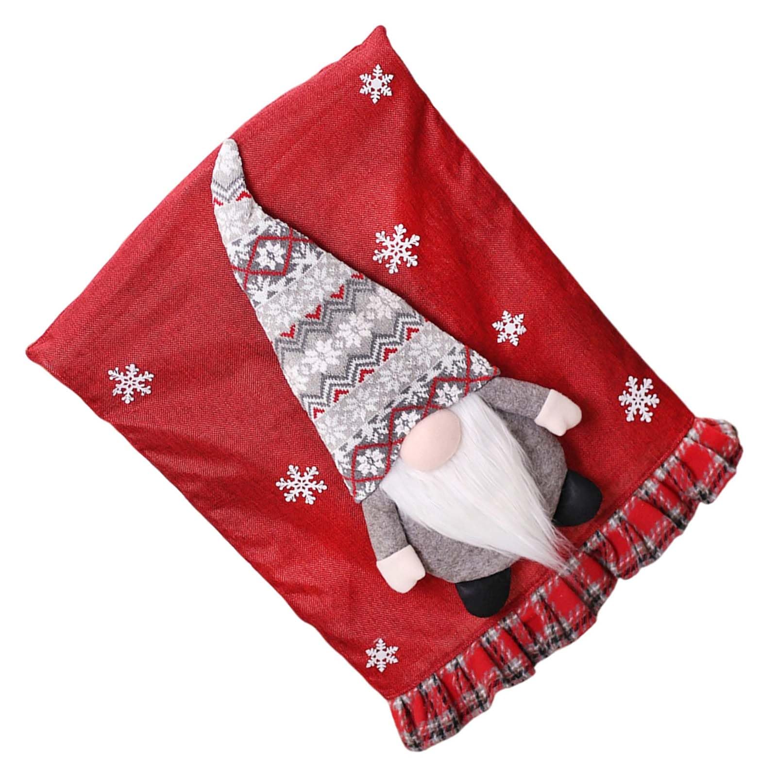 Carotoe Red Christmas Dining Chair Covers Washable Dining Chair Slipcovers Protectors Seats Decoration Face Less Santa Covers For Home Hotel Festive Slipcover