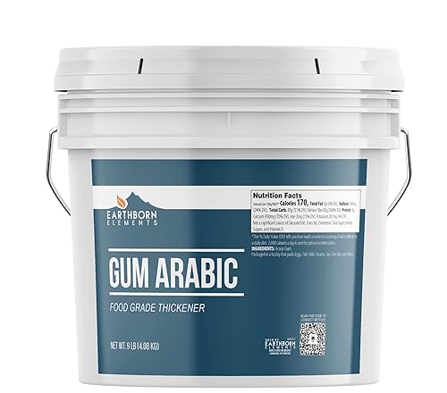 Miniatura 1 de Earthborn Elements Cubo de goma árabe de 2 galones, acacia, multitud de usos, cubo resellable