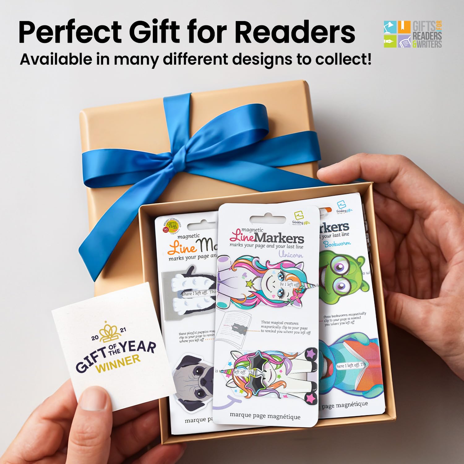 Linemarker Page Marker | Book Holder | Magnetic Bookmarks Set of 2 | Magnet Page Holder Clip for Reading | Book Marker | Gift Idea for Readers, Book Lovers