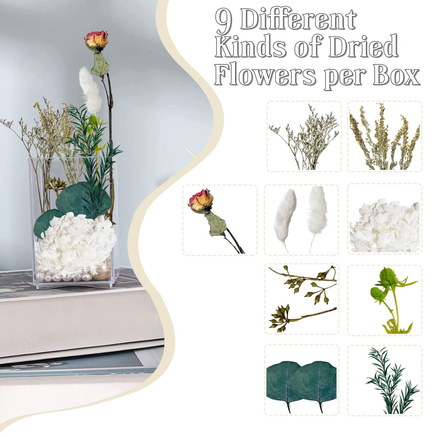 Fiori Secchi Decorativi Per Resina E Candele - 50g, Colore Rosa - Foto 10