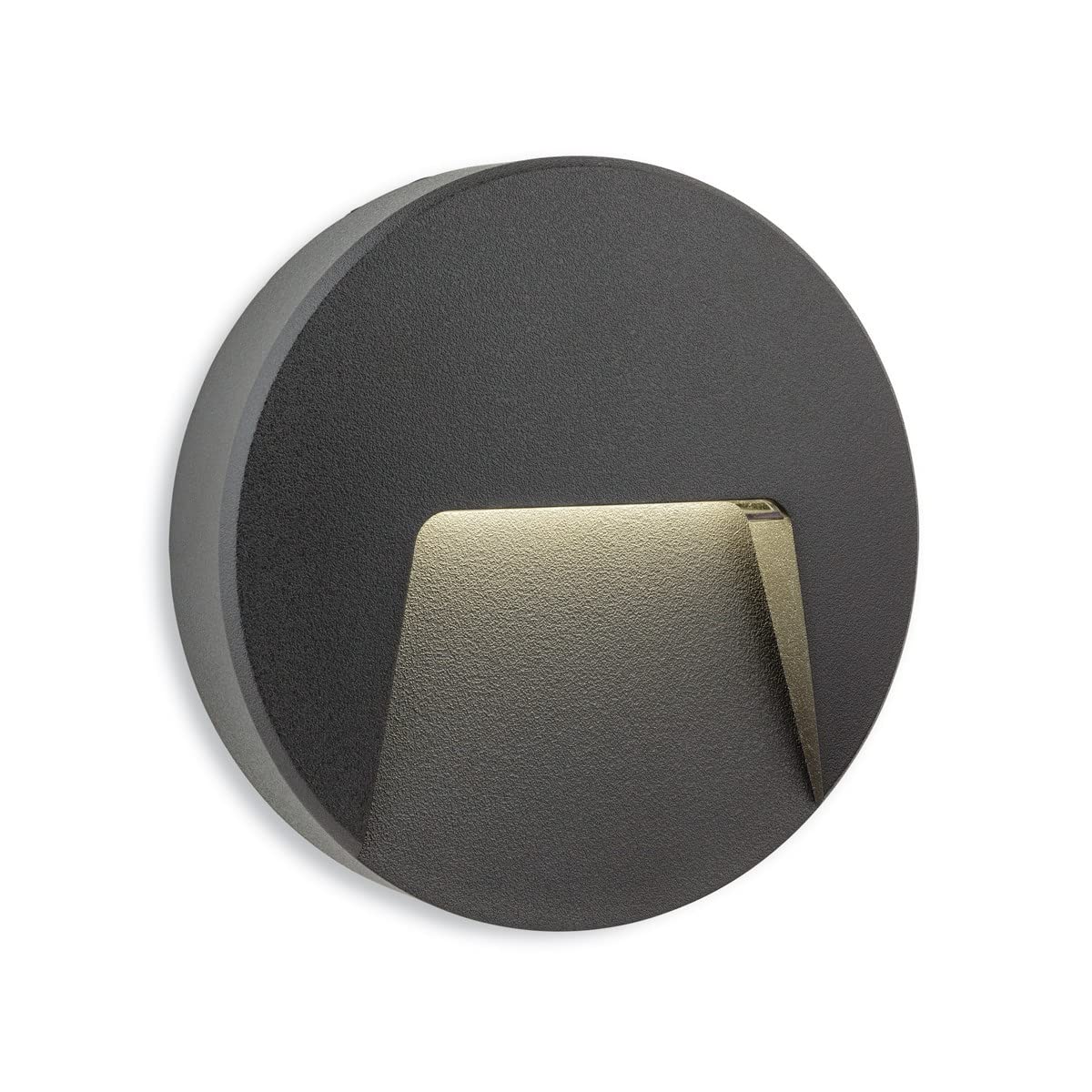 Firstlight Graphite Golf Outdoor Integrated Led Surface Mounted Wall & Step Light Round Ip65