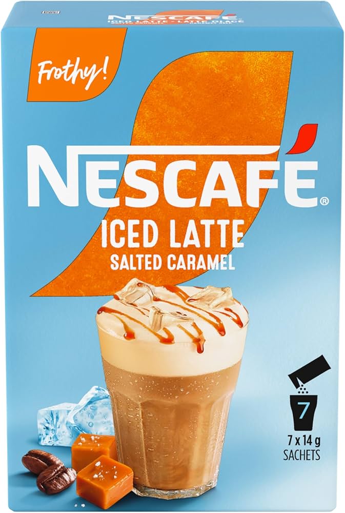 ラテ Amazon.com: Nescafe Iced Latte, Salted Caramel, Instant Coffee
