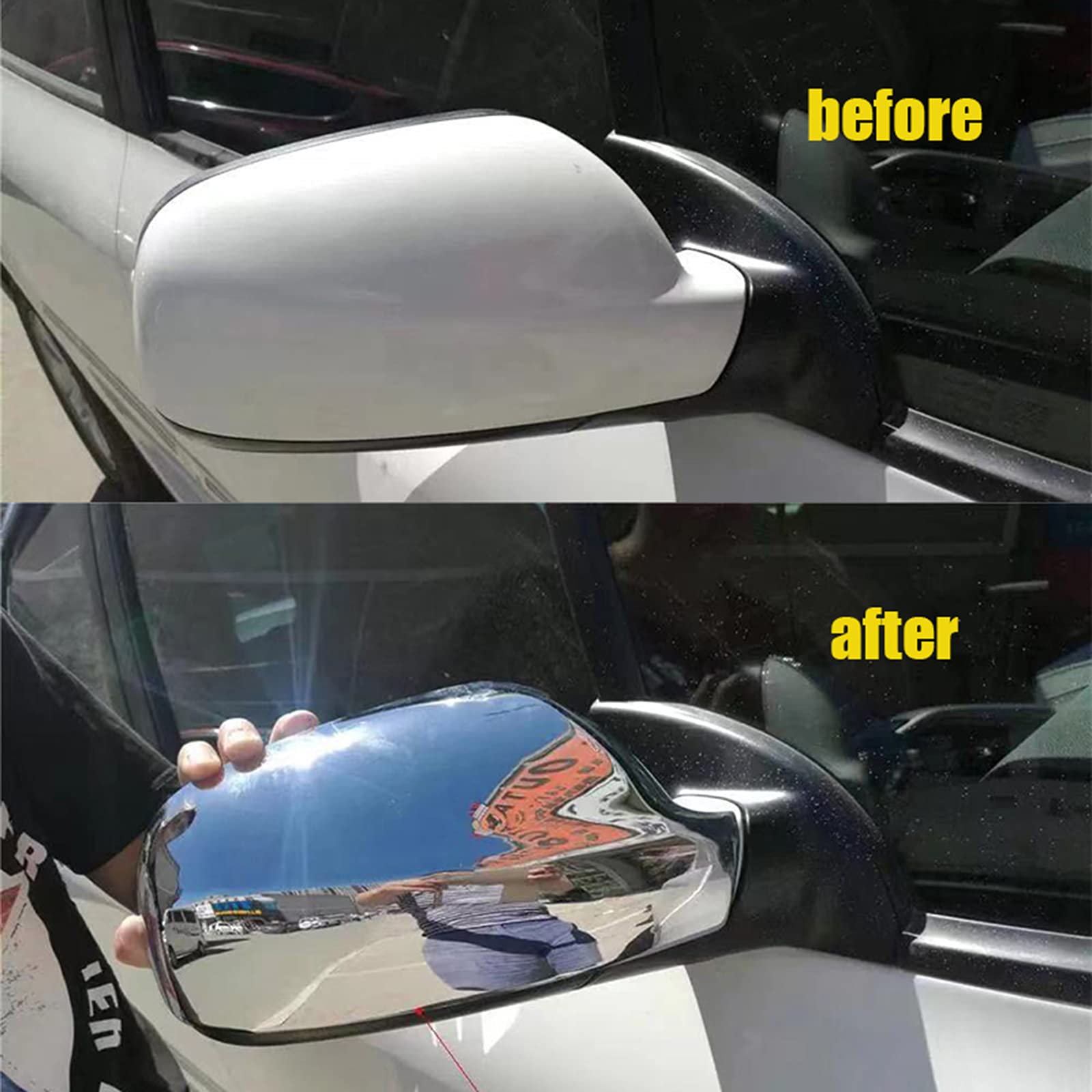 WERTYUV 2 Housses De Rétroviseur Imperméables Pour Peugeot 807 2002-2008 - Protection Pluie, Neige & Soleil